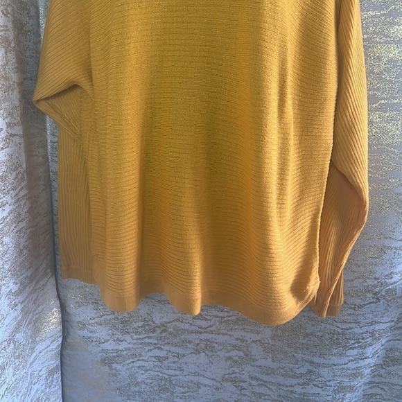Ardene Mustard Yellow Ribbed Dolman Sweater Size L - Picture 6 of 14